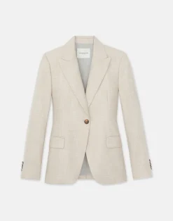 Bamboo Viscose Twill Single Button Blazer