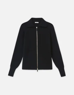 Cashmere Polo Cardigan