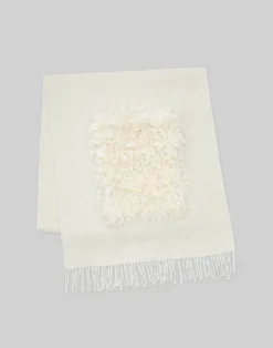 Cashmere Shearling Pocket Shawl