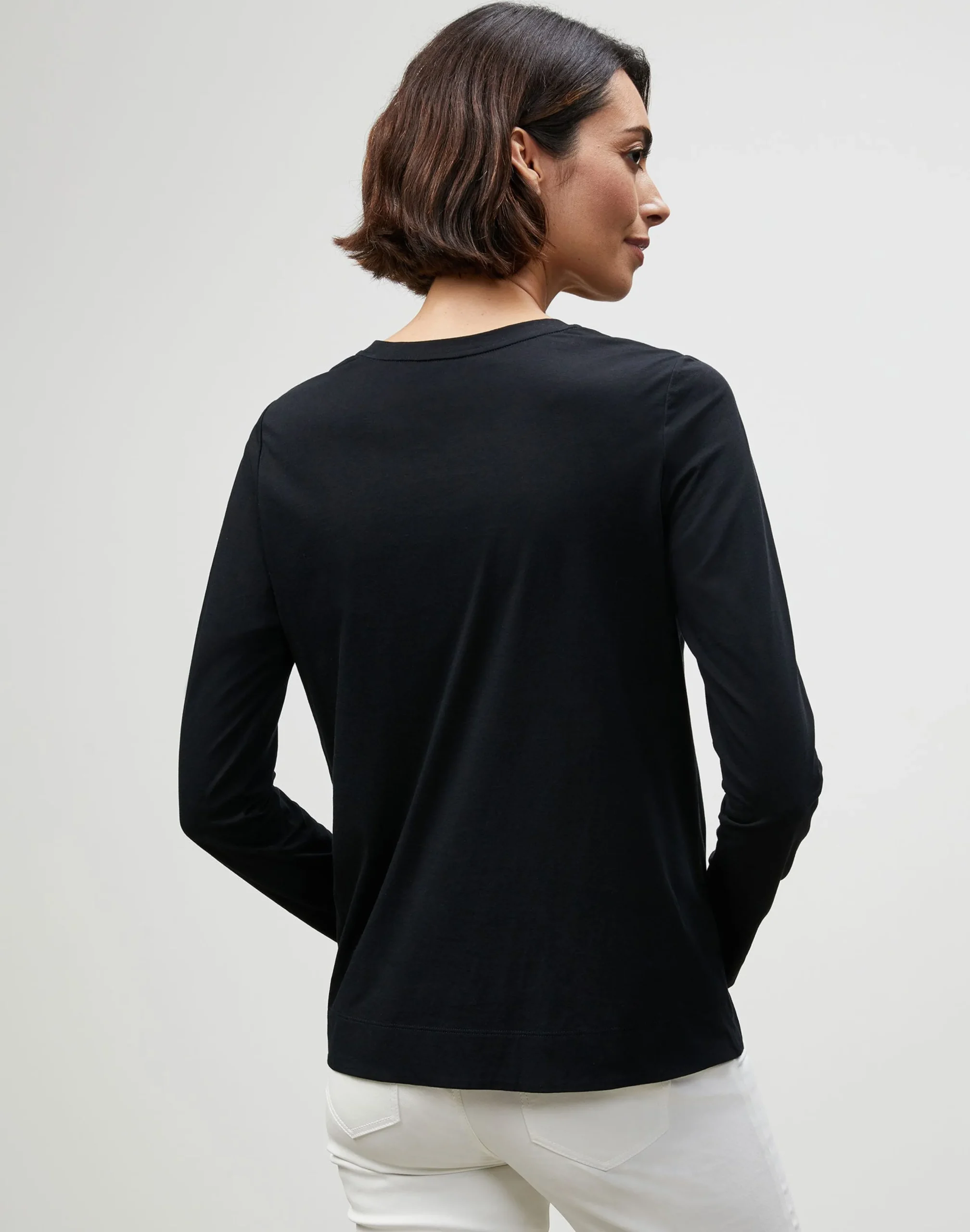Cotton Jersey Modern Long Sleeve Tee