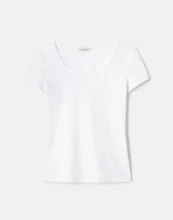 Cotton Rib Crewneck T-Shirt