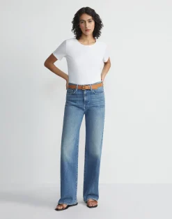 Cotton Rib Crewneck T-Shirt