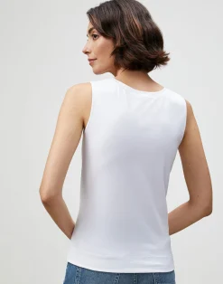 Cotton Rib Scoop Neck Tank