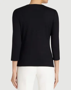 Cotton Rib V-Neck T-Shirt