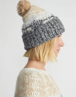 Fair Isle Jacquard Cashmere-Silk Beanie
