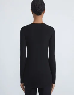 Finespun Voile Ribbed Long Cardigan