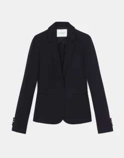 Finesse Crepe Single Button Blazer