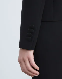 Finesse Crepe Single Button Blazer