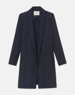 Flora Bloom Cloqué Jacquard Viscose Shawl Collar Jacket