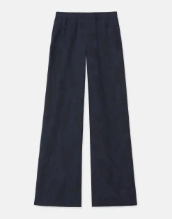 Flora Bloom Cloqué Jacquard Viscose Riverside Pant