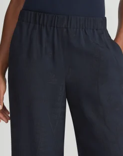 Flora Bloom Cloqué Jacquard Viscose Riverside Pant