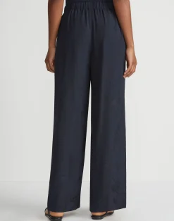 Flora Bloom Cloqué Jacquard Viscose Riverside Pant