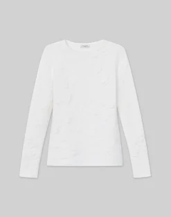 Flora Jacquard Responsible Fine Gauge Merino-Viscose Sweater