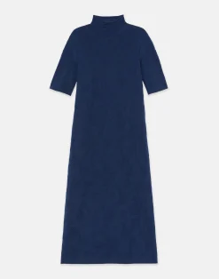 Flora Jacquard Responsible Fine Gauge Merino-Viscose Sweater Dress