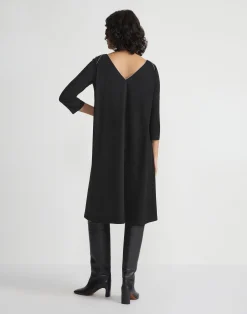 Lightweight Punto Milano A-Line Shift Dress