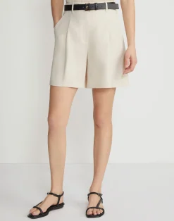 Linen Jefferson Pleated Short