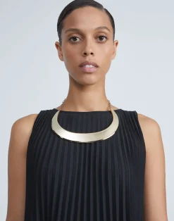 Lune Brass Collar Necklace