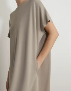 Matte Jersey Tapered T-Shirt Dress