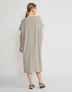 Matte Jersey Tapered T-Shirt Dress