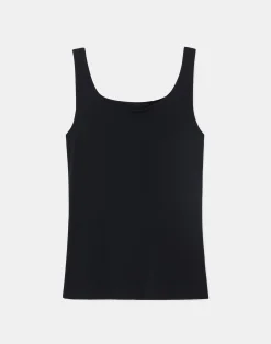 Mesh Jersey Scoop Neck Tank