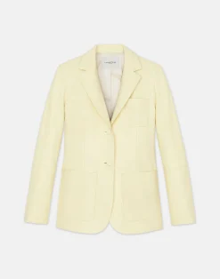 Nappa Leather Three Pocket Blazer
