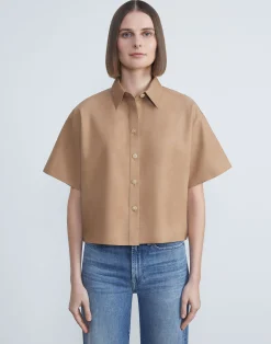 Nubuck Calfskin Suede Shirt