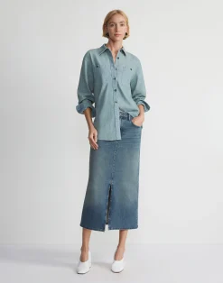Organic Cotton Chambray Pocket Shirt