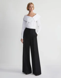 Organic Cotton Poplin Portrait Collar Shirt