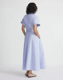 Organic Cotton Poplin Shirtdress