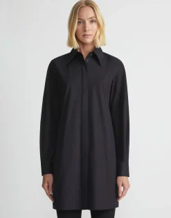 Organic Cotton Poplin Side Button Shirt