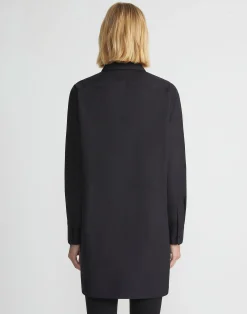 Organic Cotton Poplin Side Button Shirt