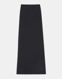 Organic Silk Stretch Crepe De Chine Skirt