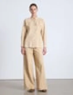 Paperfine Suede Thames Wide Leg Pant
