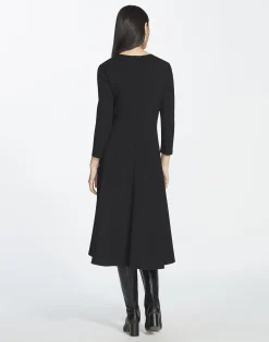 Punto Milano Flared Midi Dress