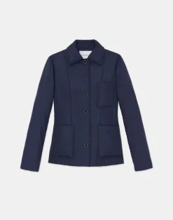 Recycled Poly Quilted Tailored Chore Jacket
