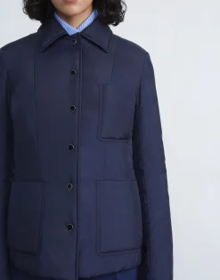 Recycled Poly Quilted Tailored Chore Jacket