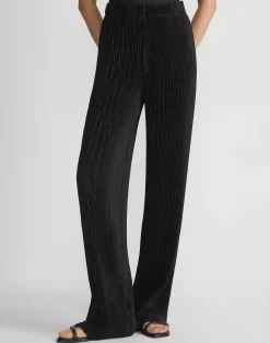 Recycled Poly Satin Plissé Parkside Pant