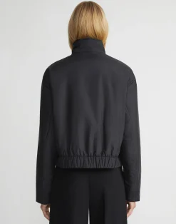 Recycled Poly Stand Collar Puffer Jacket