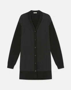 Responsible Fine Gauge Merino & Organic Silk Georgette Cardigan