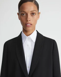 Responsible Finesse Crepe Shawl Collar Jacket
