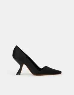 Satin High Heeled Pump