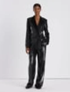 Sequin Chiffon Double Breasted Blazer