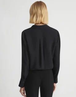 Silk Georgette Button Blouse