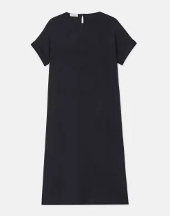 Silk Stretch Georgette T-Shirt Dress
