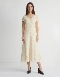 Soutache Embroidered Cotton Dress