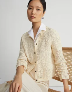 Soutache Embroidered Cotton Cardigan