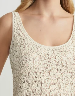Soutache Embroidered Cotton Tank