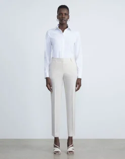 Stretch Cotton Button Down Bodysuit