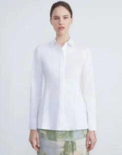 Stretch Cotton Fit & Flare Shirt