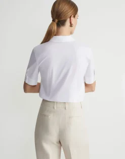 Stretch Cotton Notch Collar Shirt